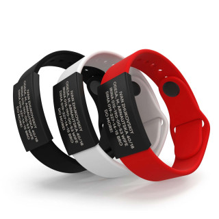 Medyczna bransoletka ID prime czarna 18mm Medyczna bransoletka ID prime czarna 18mm