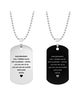 Naszyjnik z grawerem